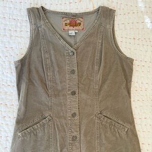 Vintage The Territory Ahead Brown Corduroy Dress